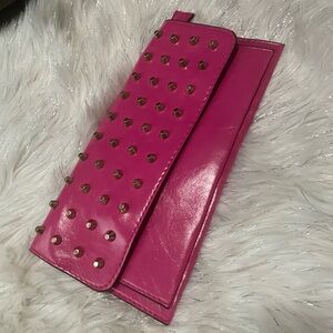 Studded Pink Clutch